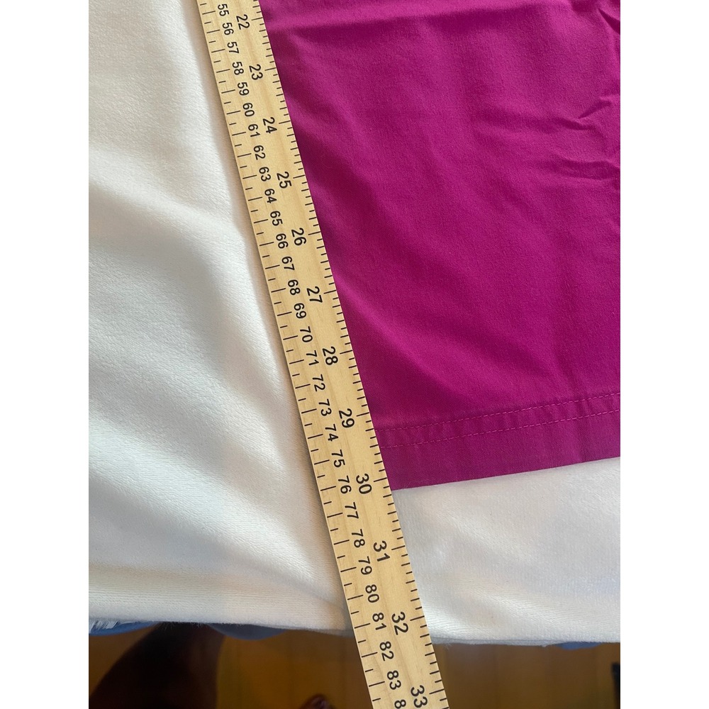 Butter-Soft Stretch Womens 2X Magenta Pink Cargo Scrub Pants Drawstring - Picture 9 of 12